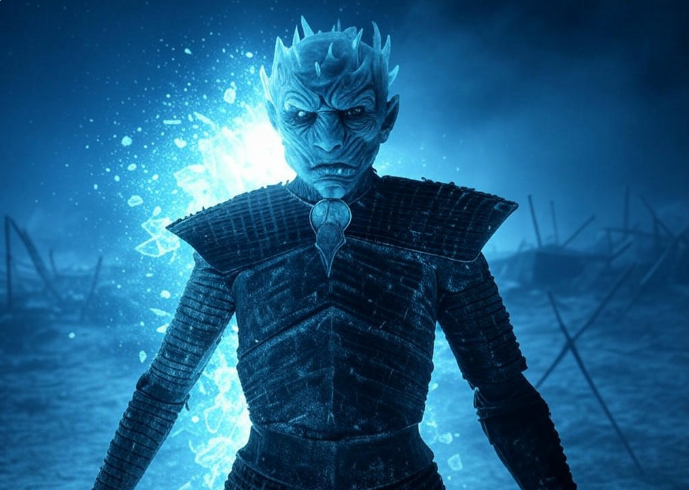 Night King icy power glow