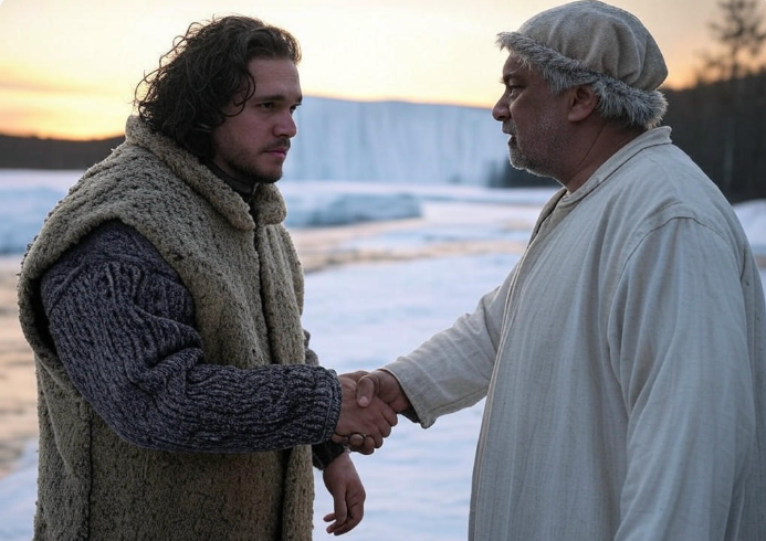 Two men shaking hands
