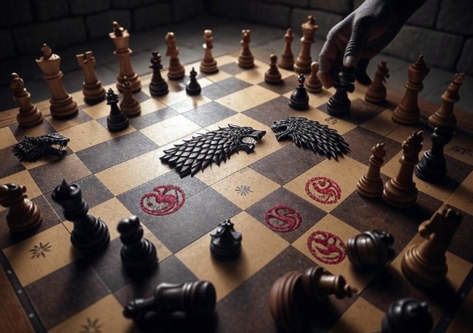 Chess game with symbols