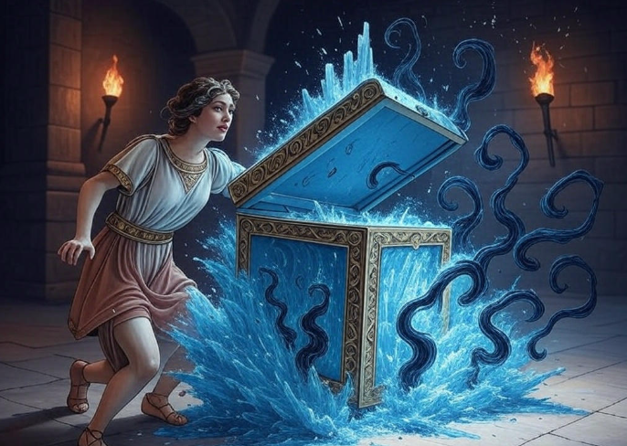 Ancient vault unleashes magical flood