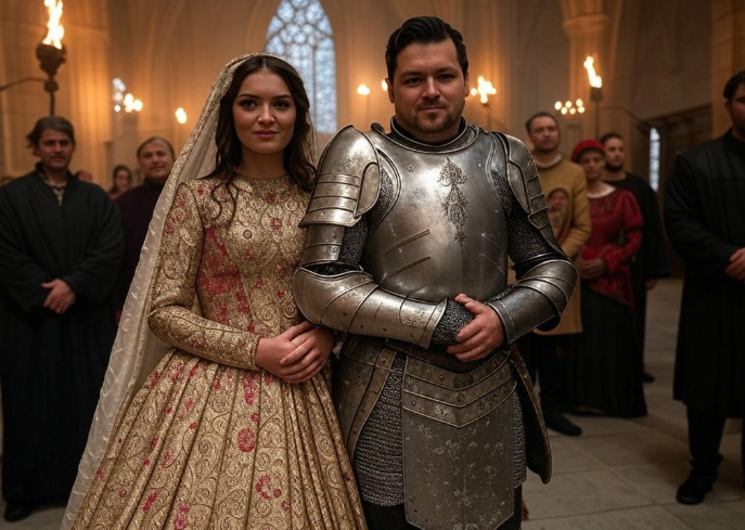 Royal couple in ceremony