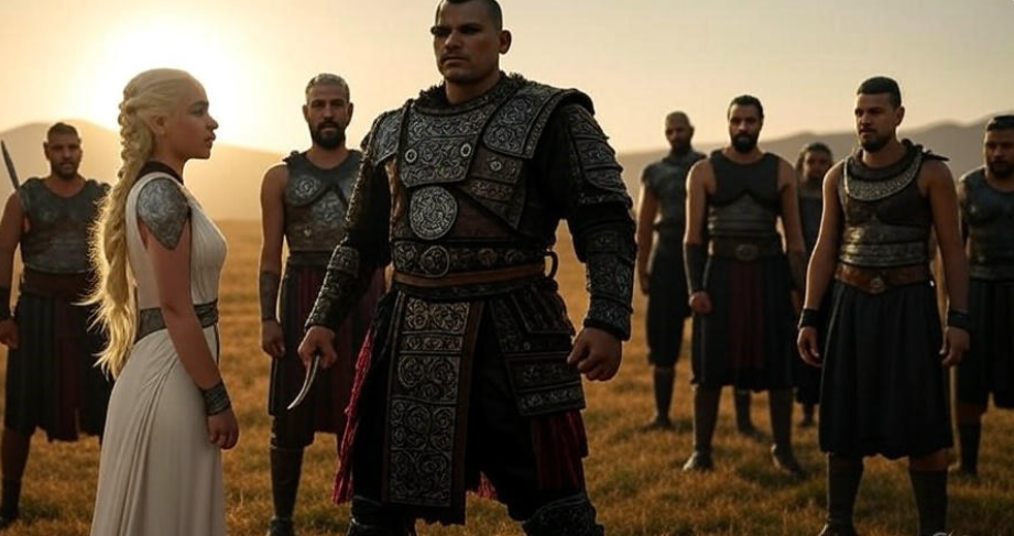 Warriors meet at sunset