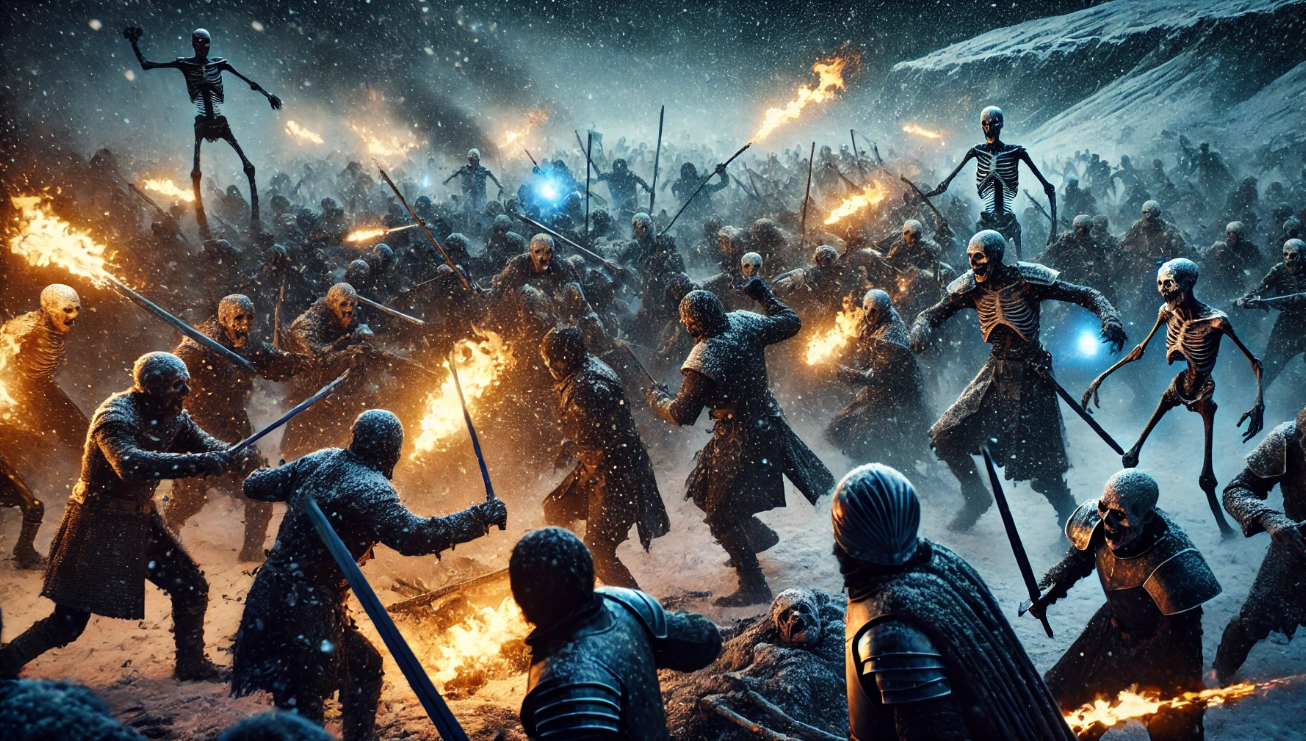 Battle of icy warriors