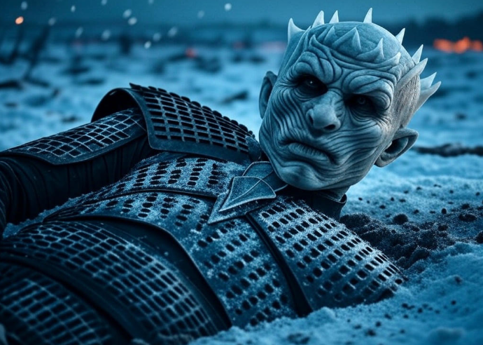 Night King in snow