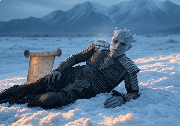 Night King on snow