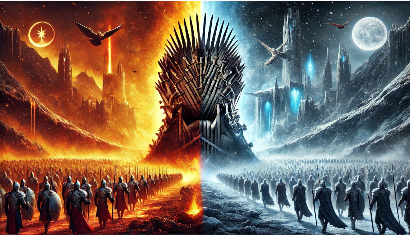 Iron Throne battle scene