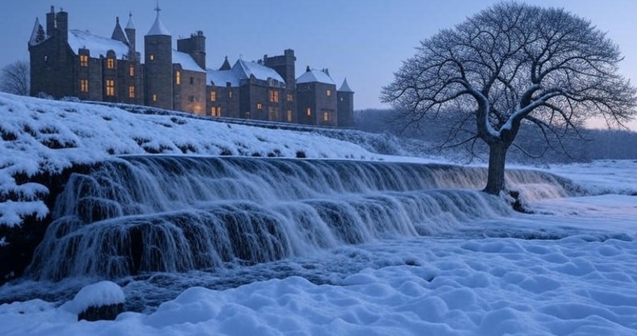 Winterfell castle snowy landscape