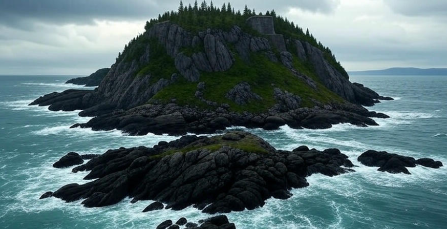 Bear Island stormy fortress