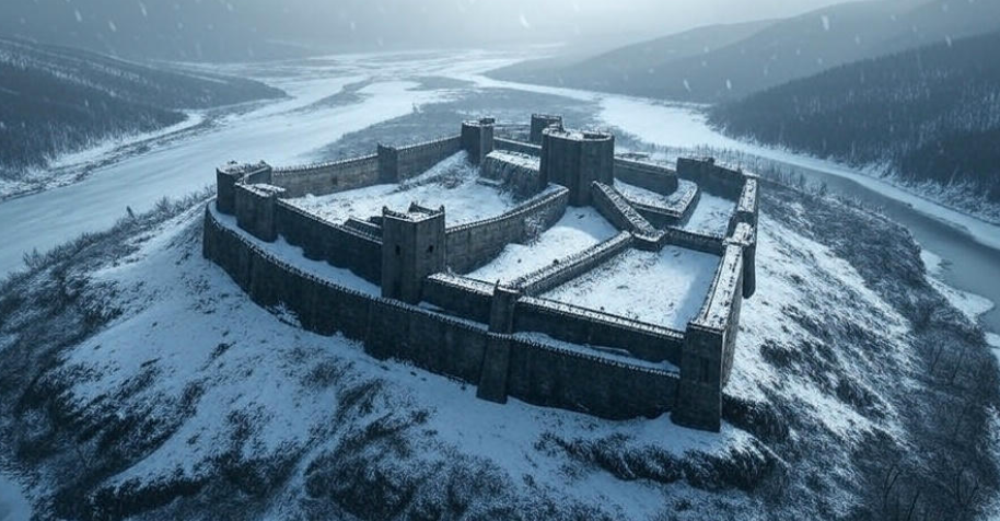 Karhold snowy fortress isolation