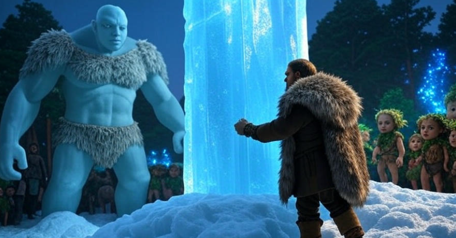 Giant ice wall construction