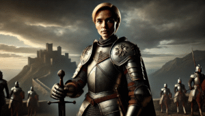 Brienne’s knighting ceremony