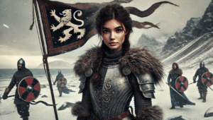 The death of Lyanna Mormont in battle
