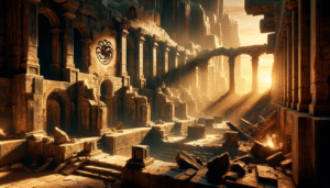 What did Tyrion see in the dragon pit?