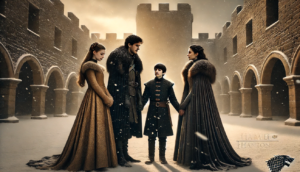 The Stark family reunion at Winterfell