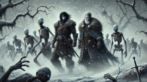 The influence of the wights on the characters’ emotional states during battles