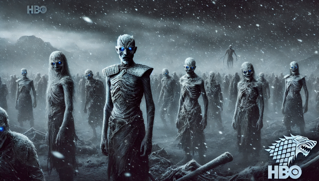 The eerie, haunting nature of the White Walkers’ army