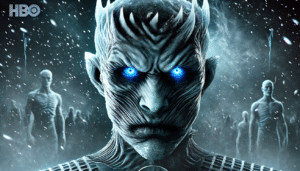 The use of the Night King’s stoic emotionless demeanor to underscore his intentions