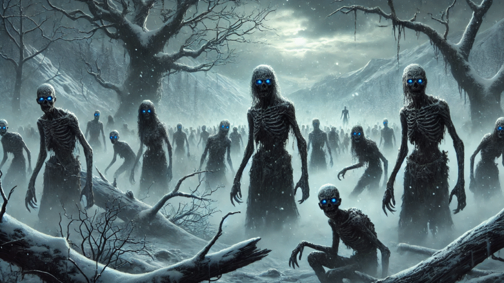 The silent efficient nature of the wights in their pursuit of the living