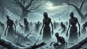 The silent efficient nature of the wights in their pursuit of the living