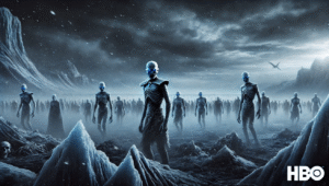 The army of wights as a mirror to the living armies’ desperate fight for survival
