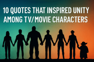 Quotes that encouraged unity among the characters