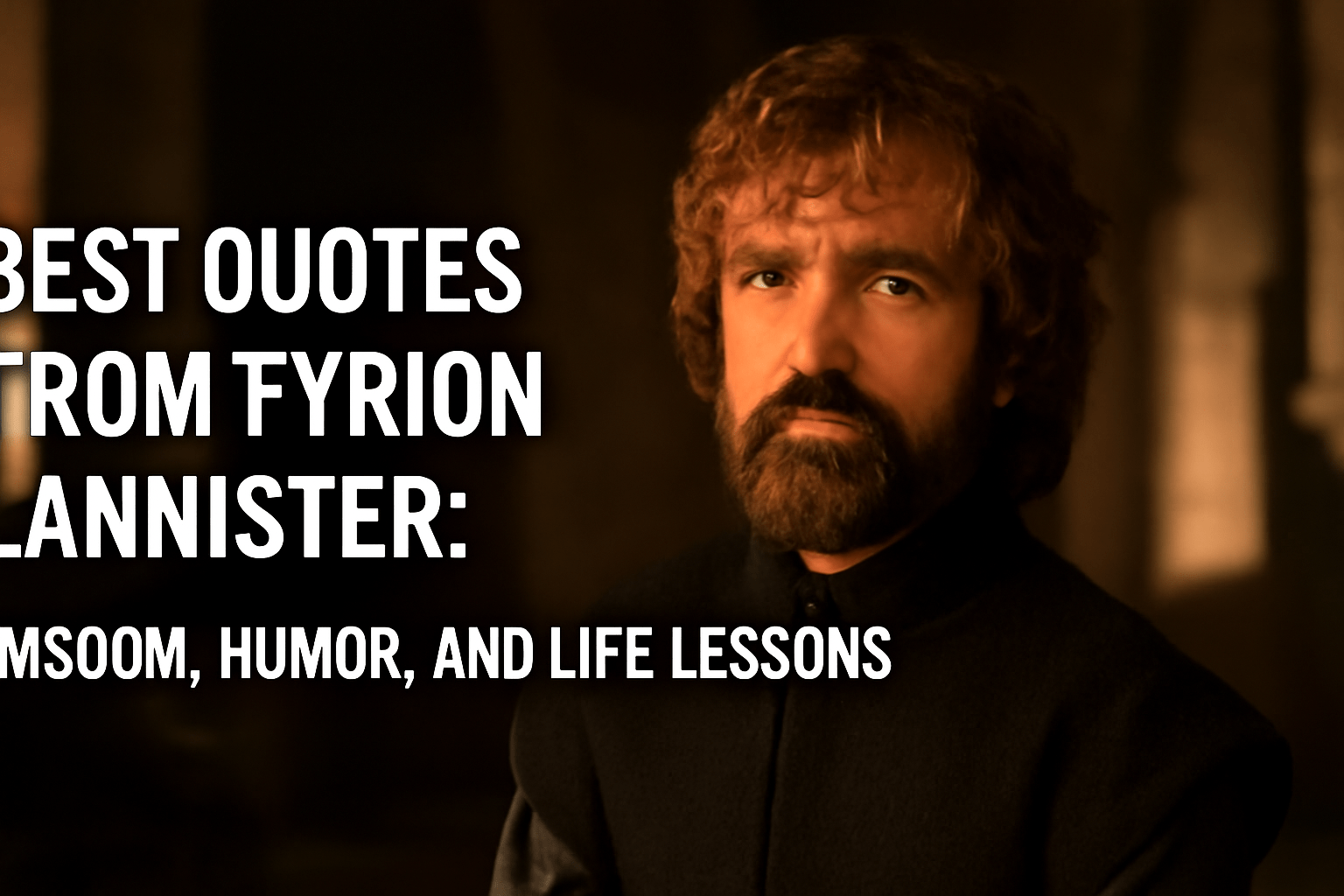 Best Quotes from Tyrion Lannister: Wisdom & Life Lessons