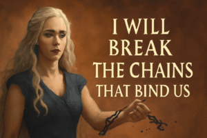 Arya’s motivational lines about survival