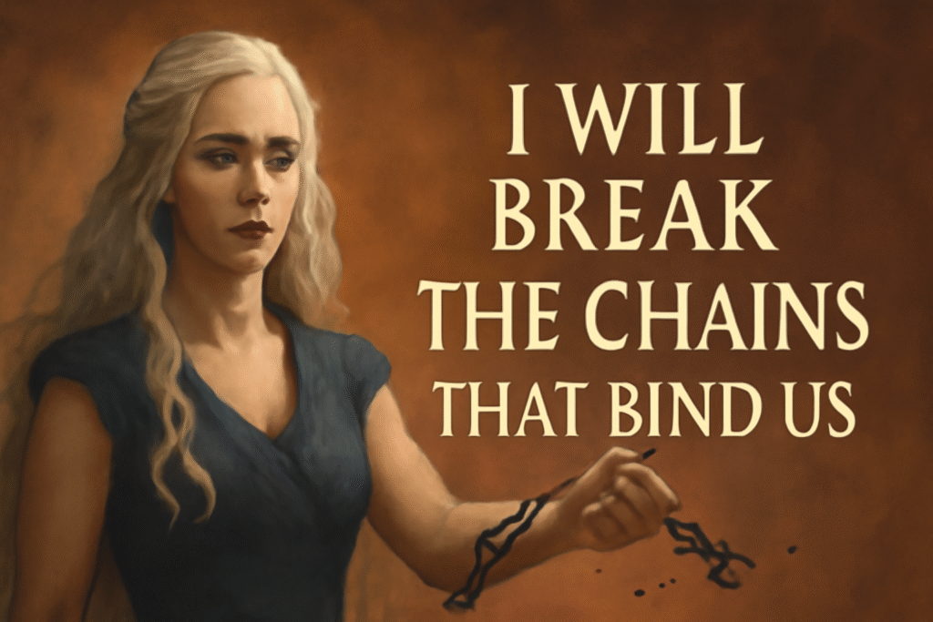Daenerys’s words about breaking chains