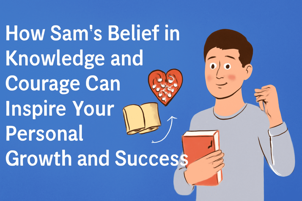 Sam’s belief in knowledge and courage