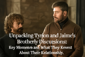 Tyrion and Jaime’s brotherly discussions