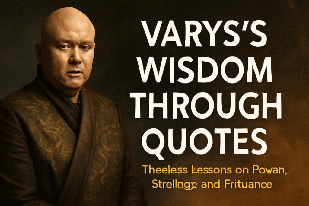 Unlock Varys’s wisdom through quotes to master power, strategy, and influence. Apply his timeless lessons for success in life and leadership.