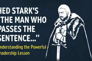 Ned Stark’s “The man who passes the sentence…”