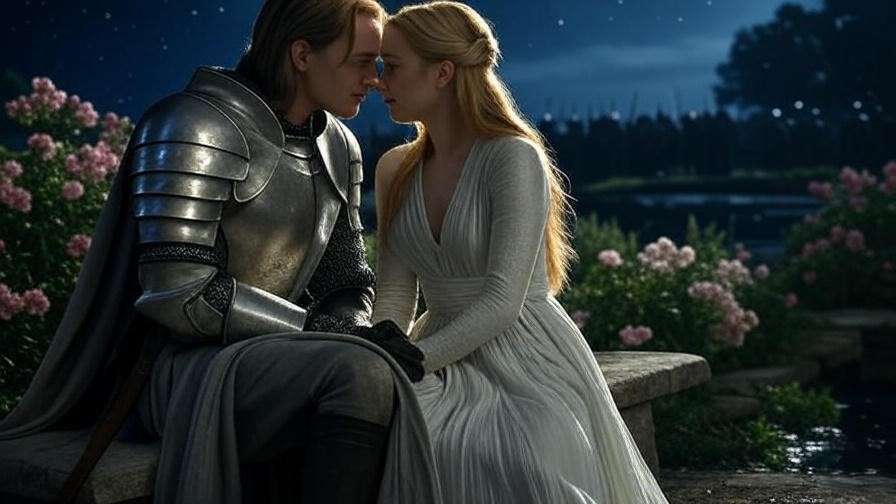Rhaegar Targaryen and Lyanna Stark at Tower of Joy in Game of Thrones.
