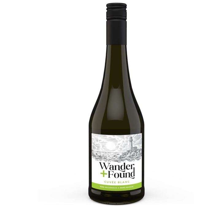 
Wander + Found Non-Alcoholic Wine, Cuvee Blanc, Award Winning White Wine from Germany, Non-GMO Dealcoholized Wine, 750 ml (1 Bottle)