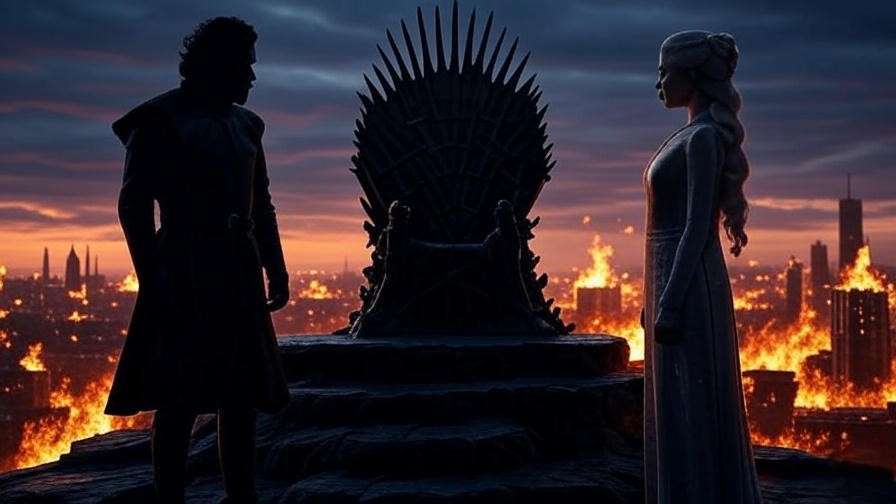 Iconic bond of Jon Snow and Daenerys Targaryen in Game of Thrones legacy.
