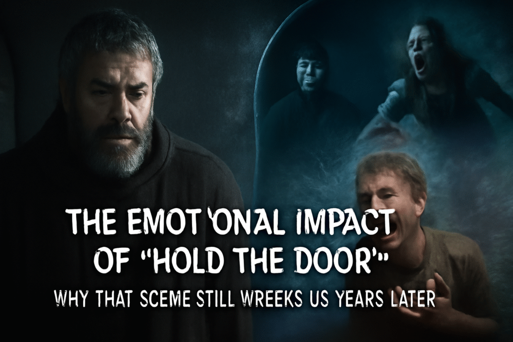 The emotional impact of “Hold the door”