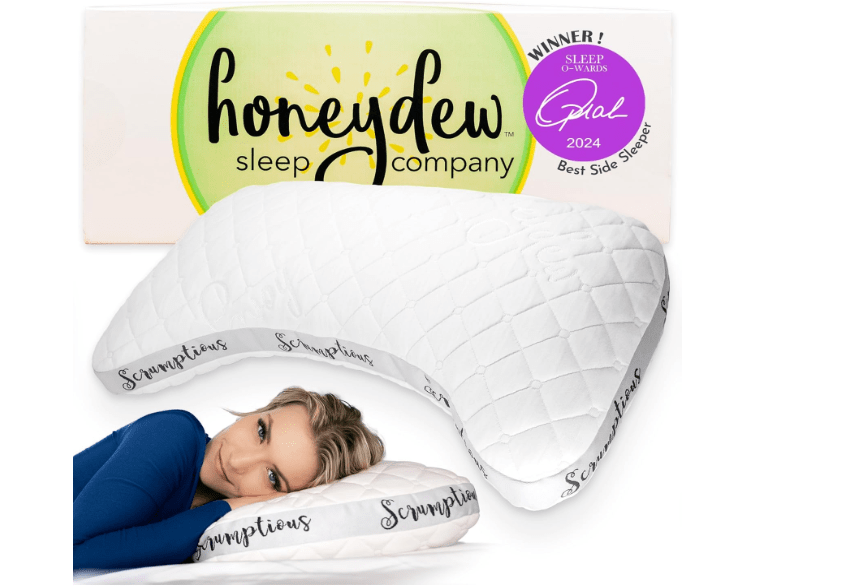 Honeydew Scrumptious Cooling Side Sleeping Pillow with Free Pillowcase- Best for Side Sleepers- Neck and Shoulder Pain Relief Pillow- The Most Awarded Side... 