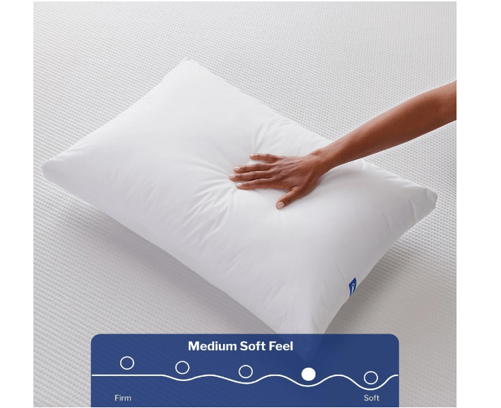 Casper Essential Pillow for Sleeping, Standard, White, Two Pack 