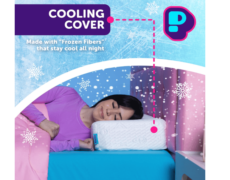 Pillow Cube Ice Cube - 5" Cube Pillows for Side Sleepers, Cooling Memory Foam Pillows for Neck and Shoulder Pain - King, Queen, Twin 24"x12"x5" 