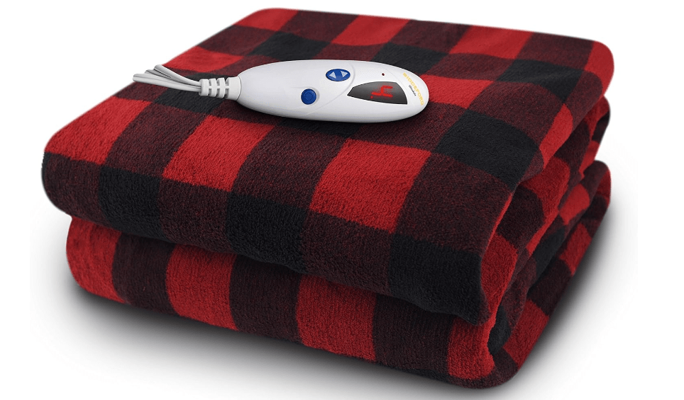 Biddeford Blankets Microplush Electric Heated Throw Blanket with Adjustable Heat Settings and Auto Shut-Off Timer, Machine Washable, Digital Controller,...
