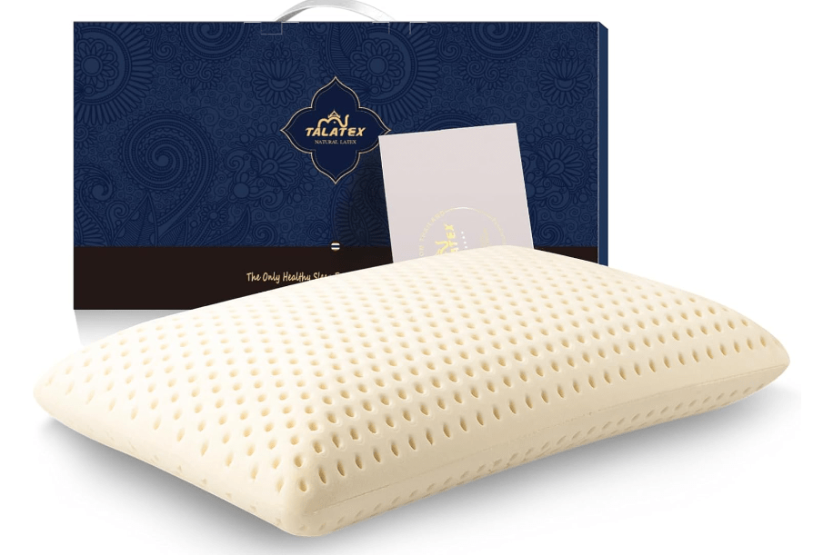 Talatex Talalay 100% Natural Premium Latex Pillow, Purefusion Talalay Latex Helps Relieve Pressure, No Memory Foam Chemicals, Perfect Package Best Gift

