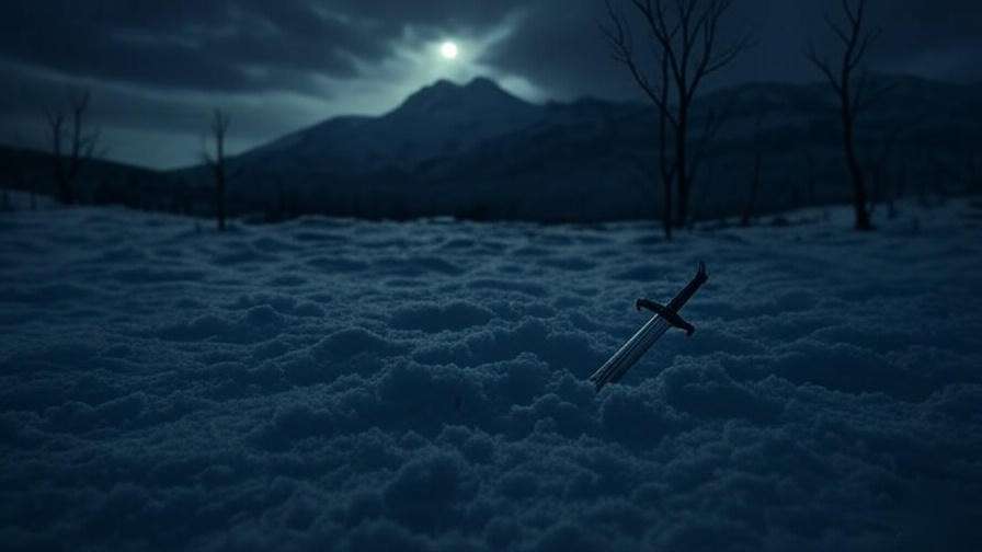 Broken sword and fading star symbolizing the unresolved Prince That Was Promised prophecy in Game of Thrones.