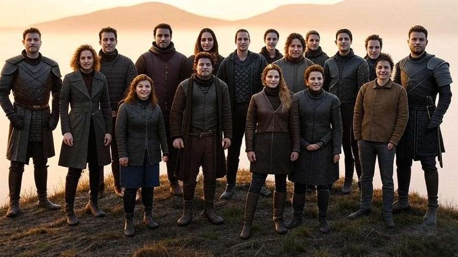 Modern individuals inspired by Jon Snow and Brienne of Tarth’s honor and resilience from Game of Thrones.