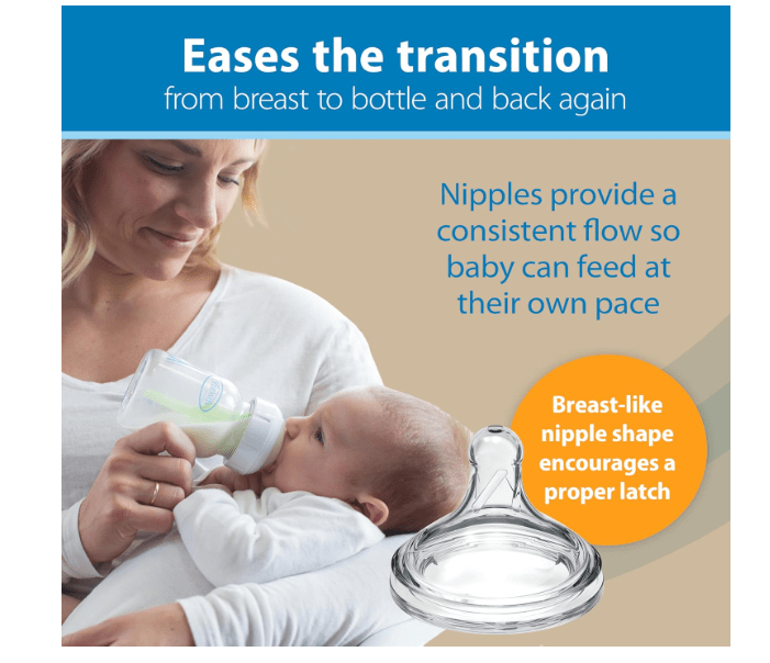 Dr. Brown's Natural Flow Anti-Colic Options+ Wide-Neck Glass Baby Bottles 5 oz/150 mL, with Level 1 Slow Flow Nipple, 3 Pack, 0m+ 