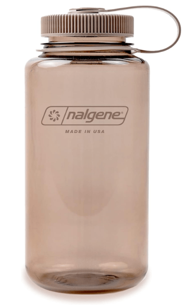 Nalgene Leak Proof Tritan BPA-Free Water Bottle - 32 oz Wide Mouth - Made in the USA for Outdoor Use & Daily Hydration (Mocha) 