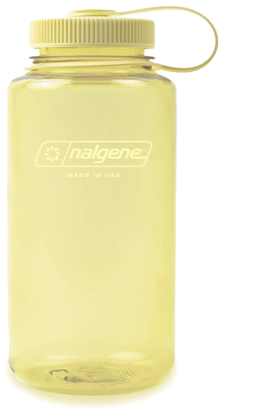 Nalgene Leak Proof Tritan BPA-Free Water Bottle - 32 oz Wide Mouth - Made in the USA for Outdoor Use & Daily Hydration (Butter)

