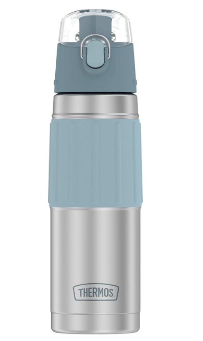 THERMOS Stainless Steel Hydration Bottle, 18 Ounce, Gray
