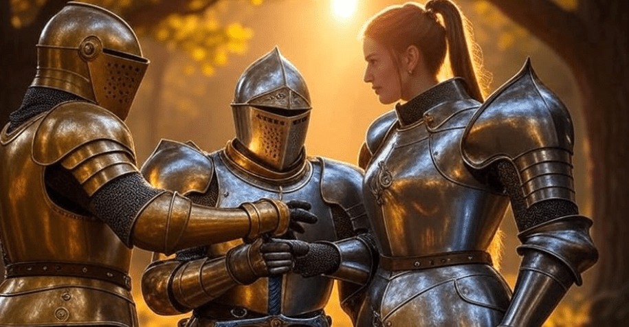 Comparing Brienne’s Armor to Other Characters
To fully appreciate the significance of Brienne’s armor, it’s worth comparing it to the armor of other key Game of Thrones characters. This comparison highlights how her armor stands out in both design and narrative purpose, reinforcing her unique role in the series.
Jaime Lannister’s Armor
Jaime Lannister’s armor, particularly in the early seasons, is a stark contrast to Brienne’s. As a member of the Kingsguard, his armor is ornate, gilded, and designed to project wealth and power. The golden sheen and intricate detailing reflect his initial arrogance and privileged status. However, as Jaime’s character evolves—shedding his selfishness for a more honorable path—his armor becomes less ostentatious, mirroring his redemption arc. Unlike Brienne’s armor, which evolves to reflect growing confidence, Jaime’s becomes simpler, symbolizing humility.

Key Difference: Jaime’s armor starts as a symbol of vanity, while Brienne’s is rooted in practicality and resilience.
Narrative Parallel: Both characters’ armor reflects their inner transformations, but Brienne’s journey is about earning respect, while Jaime’s is about redemption.

Arya Stark’s Armor
Arya Stark, another fan-favorite, rarely wears traditional armor, opting for lightweight leather and practical clothing suited to her assassin’s lifestyle. Her lack of heavy armor reflects her reliance on agility and stealth rather than brute strength. In contrast, Brienne’s armor is built for direct combat, emphasizing her role as a traditional warrior. Arya’s minimalistic gear underscores her independence, while Brienne’s armor represents her struggle to be accepted within Westeros’ knightly traditions.

Key Difference: Arya’s lack of armor highlights her rejection of societal norms, while Brienne’s armor embraces and redefines those norms.
Narrative Role: Brienne’s armor is a badge of her knighthood, while Arya’s attire reflects her refusal to conform.

The Hound’s Armor
Sandor Clegane, known as The Hound, wears rugged, battle-worn armor that reflects his cynical worldview and brutal fighting style. Like Brienne’s early armor, it’s functional but lacks refinement, symbolizing his disdain for chivalry. However, The Hound’s armor remains largely unchanged, reflecting his static, albeit complex, character. Brienne’s evolving armor, by contrast, mirrors her dynamic growth and eventual acceptance as a knight.

Key Difference: The Hound’s armor is a constant reminder of his rejection of knighthood, while Brienne’s evolves to embrace it.
Symbolism: Brienne’s armor becomes a symbol of hope and progress, while The Hound’s remains tied to his past traumas.

This comparison underscores Brienne’s unique place in Game of Thrones. Her armor’s evolution is not just about aesthetics but about challenging and redefining the concept of knighthood in a patriarchal world.
The Cultural and Historical Context of Brienne’s Armor
Brienne’s armor draws inspiration from historical medieval armor, grounding her character in a realistic yet fantastical context. The Game of Thrones costume team, led by Michele Clapton, studied 14th- and 15th-century European armor to create designs that felt authentic. Brienne’s armor, in particular, balances historical accuracy with narrative symbolism.
Historical Inspirations

Plate Armor: Brienne’s later armor, especially in Season 8, resembles late medieval plate armor, which offered maximum protection while allowing mobility. This reflects her role as a frontline warrior.
Heraldry: The subtle inclusion of House Tarth’s blue and silver colors mirrors medieval knights’ use of heraldry to display lineage and loyalty.
Gender Considerations: Historically, armor was designed for male bodies, but Brienne’s armor is tailored to her physique, symbolizing her defiance of gendered expectations.

Westerosi Context
In the context of Westeros, armor is often tied to status and masculinity. Brienne’s armor challenges this by proving that strength and honor transcend gender. Her designs avoid the sexualized tropes often seen in fantasy armor for women, focusing instead on functionality and symbolism. This choice aligns with Game of Thrones’ broader themes of subverting traditional power structures.
The Emotional Impact of Brienne’s Knighthood Scene
One of the most memorable moments in Game of Thrones is Brienne’s knighting in Season 8, Episode 2, “A Knight of the Seven Kingdoms.” This scene, where Jaime knights her in a quiet, heartfelt ceremony, is a culmination of her arc—and her armor plays a central role.

Visual Symbolism: Brienne’s Season 8 armor, with its refined design and House Tarth colors, is prominently featured, symbolizing her readiness to be recognized as a knight.
Emotional Weight: The armor, once a shield against judgment, becomes a badge of honor as she kneels before Jaime. Fans on X have described this moment as “chills-inducing,” with many citing the armor’s gleaming presence as a visual highlight.
Cultural Significance: The scene challenges Westeros’ patriarchal traditions, making Brienne’s armor a symbol of feminist triumph. It resonates with audiences seeking representation of strong, non-traditional female characters.

How Brienne’s Armor Inspires Cosplay and Fan Art
Brienne’s armor has left a lasting mark on Game of Thrones fandom, inspiring countless cosplayers and artists. On platforms like X, fans share detailed recreations of her armor, from the rugged early designs to the polished Season 8 version. Cosplay tutorials often highlight the challenge of replicating the armor’s balance of strength and subtlety, with tips on using foam, leather, and metallic paints to achieve authenticity.
Cosplay Tips

Materials: Use EVA foam for lightweight plate armor and leather for straps and accents.
Color Palette: Incorporate blue and silver accents to reflect House Tarth’s colors.
Attention to Detail: Focus on the embossed patterns of her later armor to capture its refined look.

Fan Art Trends
Fan art often depicts Brienne in her armor, emphasizing her strength and dignity. Artists highlight the contrast between her imposing armor and her gentle expressions, capturing her complex character. These works, shared widely on X, reinforce the armor’s status as a fan-favorite element of the series.
Addressing Common Fan Questions About Brienne’s Armor
Fans of Game of Thrones often have questions about Brienne’s armor, reflecting their curiosity about its design and significance. Here, we address some common queries to provide clarity and deepen understanding.
Why Does Brienne’s Armor Change Over Time?
Brienne’s armor evolves to reflect her character development. Early designs are practical but plain, symbolizing her outsider status. Later armor, gifted by Jaime and refined in Season 8, represents her growing confidence and acceptance as a knight.
How Was the Armor Made?
The costume team used a combination of steel, leather, and foam to create Brienne’s armor. Historical techniques like hammering and riveting ensured authenticity, while modern materials allowed for comfort during filming.
What Does the Armor Symbolize?
The armor symbolizes Brienne’s resilience, honor, and defiance of gender norms. Its evolution mirrors her journey from an outcast to a respected knight, making it a powerful narrative device.
Practical Takeaways for Fans
Brienne’s armor offers more than just visual appeal—it provides lessons for fans navigating their own challenges. Here are some practical takeaways:

Embrace Your Identity: Like Brienne, use your unique strengths to defy expectations and carve your own path.
Value Resilience: Her armor’s durability reflects the importance of perseverance in the face of adversity.
Seek Authenticity: Brienne’s armor is practical, not flashy, reminding fans to prioritize substance over appearance.

The Lasting Legacy of Brienne’s Armor
Brienne of Tarth’s armor is a testament to the power of visual storytelling in Game of Thrones. Its evolution from a bulky, utilitarian design to a refined, knightly masterpiece mirrors her journey from an outcast to a symbol of honor and empowerment. For fans, her armor is a source of inspiration, sparking discussions, cosplay, and art that celebrate her strength. At Jon Jon's, we’re committed to exploring the rich symbolism of Game of Thrones, and Brienne’s armor is a shining example of the series’ depth.