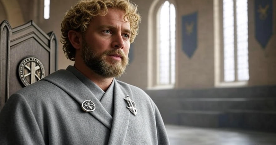 Tyrion Lannister as Hand of the King in a grand Game of Thrones throne room