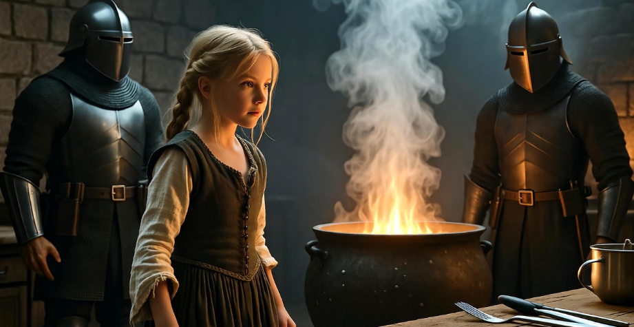 Arya Stark leading the weasel soup rebellion at Harrenhal, Game of Thrones book scene.